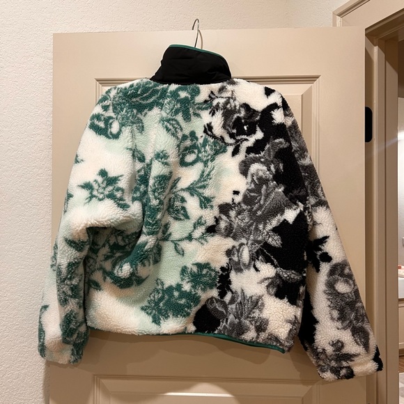 Free People Black and Teal Teddy Jacket - Picture 3 of 3